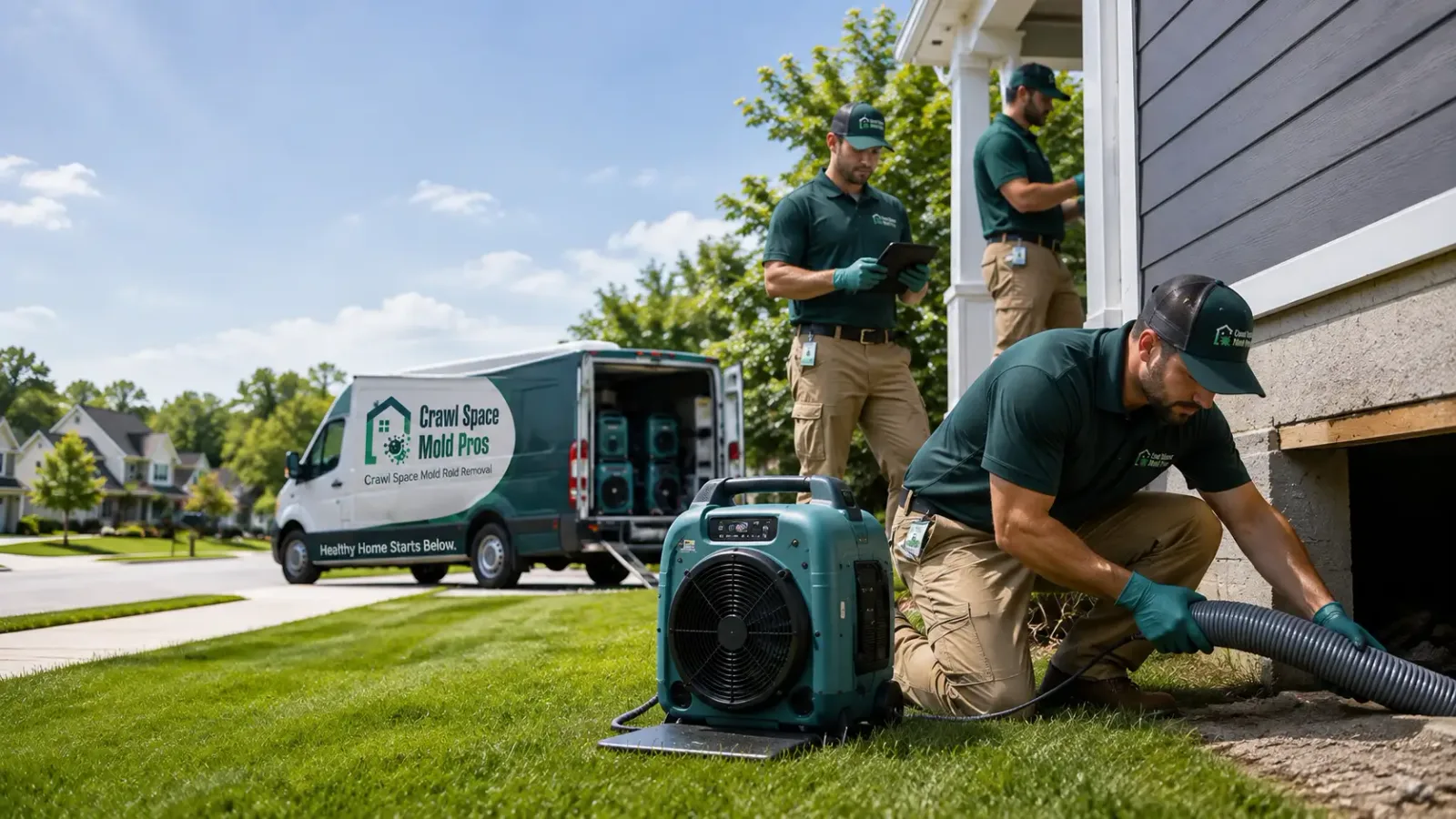 Crawl Space Mold Removal in Le Grand, IA